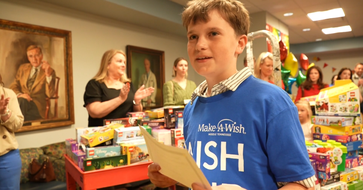 12-year-old cancer survivor donates hospital LEGOs for his Make-A-Wish